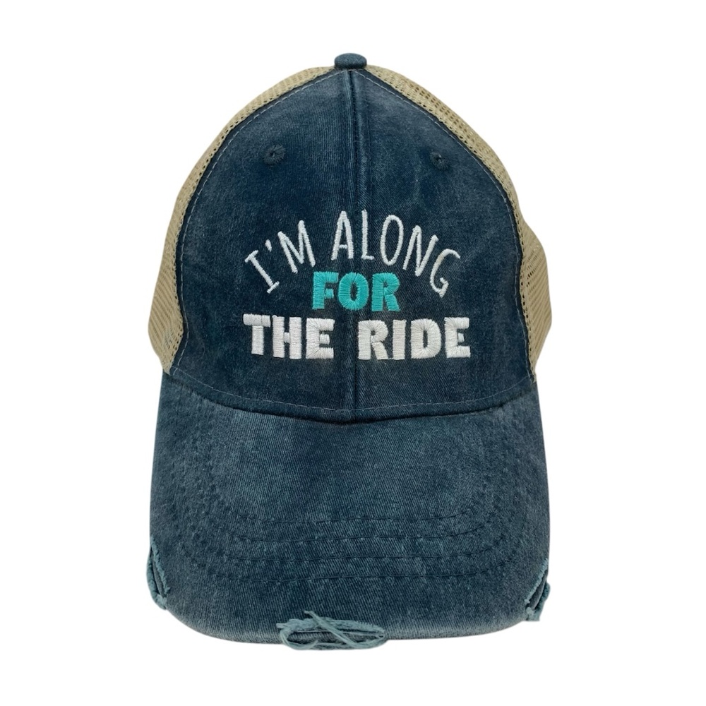 Adams I’m Along For The Ride Trucker Hat Travel Vacation